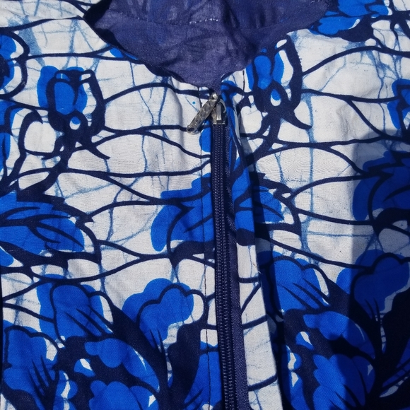 HANDMADE African Ruffle Sleeve Dress - Picture 3 of 5